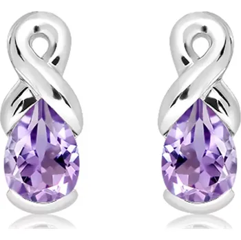 Šperk Man S Amethyst RP - stříbrné náušnice s ametystem