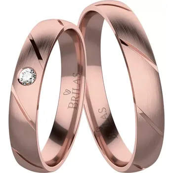 Prsten Doubravka Red - snubní prsteny z červeného zlata