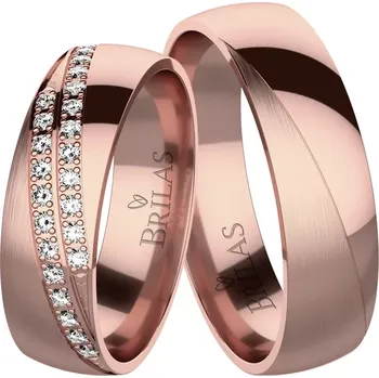 Prsten Polárka Red - snubní prsteny z červeného zlata