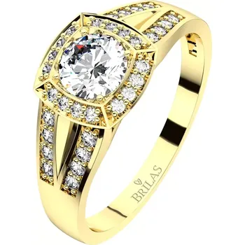 Šperk Apate G Briliant - netradiční prsten ze žlutého zlata