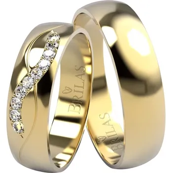 Prsten Perun Gold - lesklé snubní prsteny ze žlutého zlata