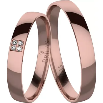 Prsten Irena Red - snubní prsteny z červeného zlata