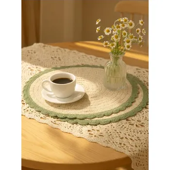 prostírání Sinsay - Pletené prostírání, balení 2 ks - krémová - 997GN-01X - 997GN-01X-ONE