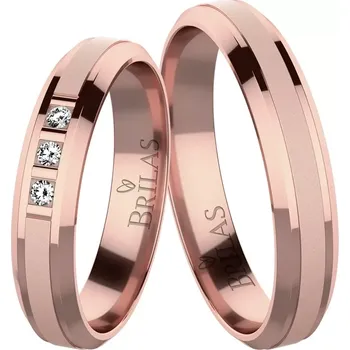 Prsten Penelope Red - snubní prsteny z červeného zlata