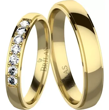 Prsten Angelika 7 Gold - snubní prsteny ze žlutého zlata