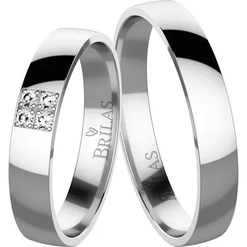 Prsten Halina White Briliant - snubní prsteny z bílého zlata