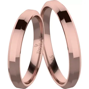 Prsten Mitre Red - snubní prsteny z červeného zlata