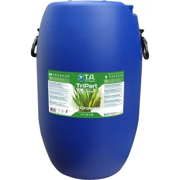 Hnojivo Terra Aquatica TriPart Grow 60L (FloraGro stimuluje strukturální a vegerativní růst. Podporuje stavbu silných kořenů. Poskytuje rostlině dusík, fosfor, draslík a další sekundární minerály. Ideální růstové hnojivo pro hydroponické systémy. Floru Series)