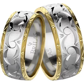 Prsten Damon Colour WG - snubní prsteny z bílého a žlutého zlata