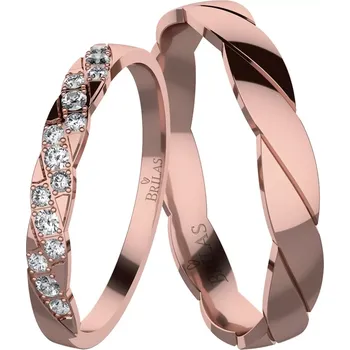 Prsten Missy Red - snubní prsteny z červeného zlata