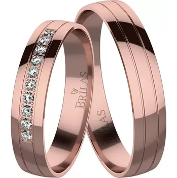 Prsten Dragana Red - snubní prsteny z červeného zlata