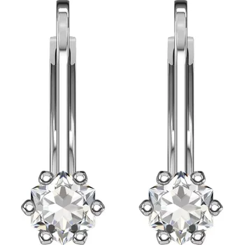 Náušnice Helena WE 4 mm DP - dámské náušnice z bílého zlata