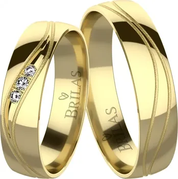 Prsten Ema Gold - snubní prsteny ze žlutého zlata