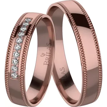 Prsten Alexandra Red - snubní prsteny z červeného zlata