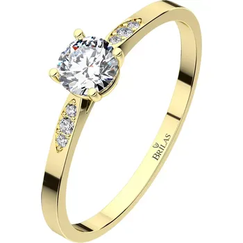 Prsten Kasia GW Safír - zásnubní prsten ze žlutého zlata se safíry