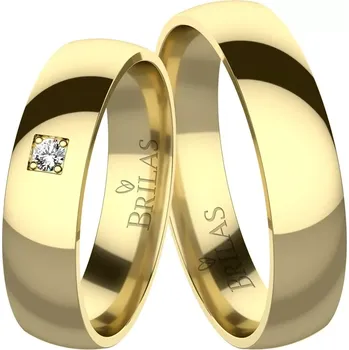 Prsten Mimosa Gold Diamond - snubní prsteny ze žlutého zlata