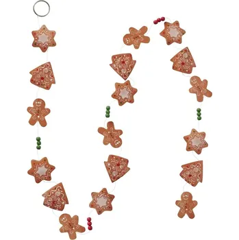 Vánoční dekorace Ozdobný řetěz Boltze Capiz Garland Ginger 180 cm 2060934 vícebarevná MLC