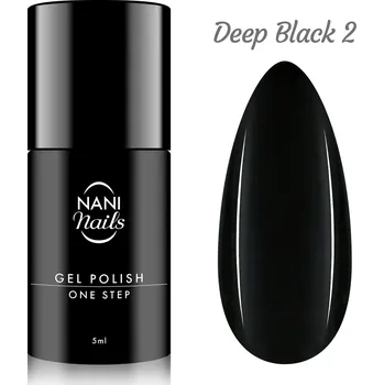 Lak na nehty NANI gel lak One Step 5 ml - Deep Black