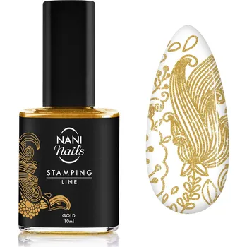 Lak na nehty NANI lak pro razítkovou metodu 10 ml - Gold