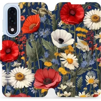 Pouzdro na mobilní telefon Flipové pouzdro Mobiwear - OnePlus Nord 5 - VP46S Temná louka (Knížkové flip pouzdro, obal, kryt na mobil OnePlus Nord 5 - VP46S Temná louka, materiál Umělá kůže + TPU - ochrana 360°, stojánek, silikonová vanička, magnetické zavírání)