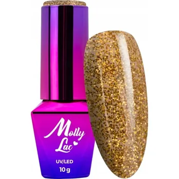 Lak na nehty Hybridní lak na nehty MOLLYLAC 10g Story Time Secret Sights Č. 621