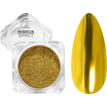 Umělé nehty NANI leštící pigment Mirror Effect - Golden Yellow