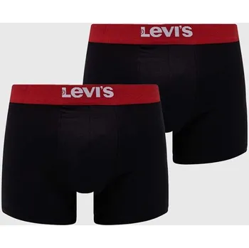 Boxerky Boxerky Levi's 2-pack pánské, černá barva, 37149.0811-008 99X, vel. S