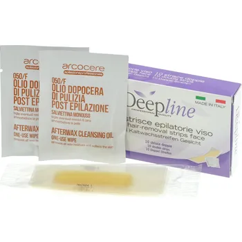 Přípravek na depilaci a epilaci Arcocere studené voskové pásky 10 ks - Obličejové