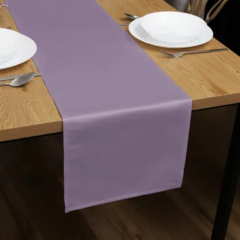 ubrus Saténový běhoun na stůl polyesterový Satén LUX-043 Fialová lila 20x120 cm