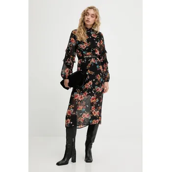 Dámské šaty Šaty Answear.LAB černá barva, midi NL234819.ums 99X, vel. S