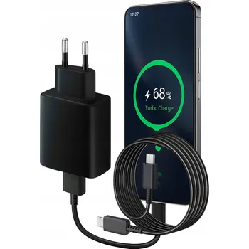 Síťová nabíječka 45W USB-C PD3.0 QC3.0 SCP rychlé nabíjení + kabel 1m