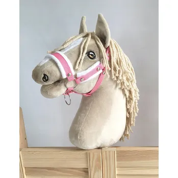 Hobby horsing Nastavitelná ohlávka pro koně Hobby Horse A3 růžová