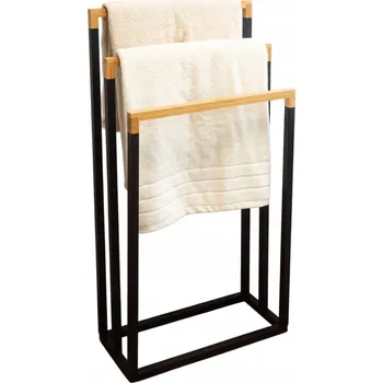 Držák na ručník Volně stojící tyč na oblečení Brunbeste černá