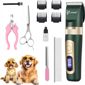 Kosmetika pro psa Strojek na stříhání psů a koček, tichý, profesionální + ČEPEL zastřihovač