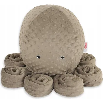 plyšák Plyšový Mazlíček Přítulníček Chobotnice obrovská - hnědá - minky