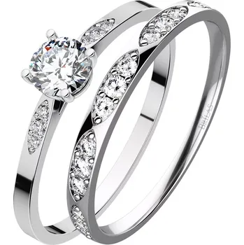 Prsten Kasia Set White - luxusní set z bílého zlata