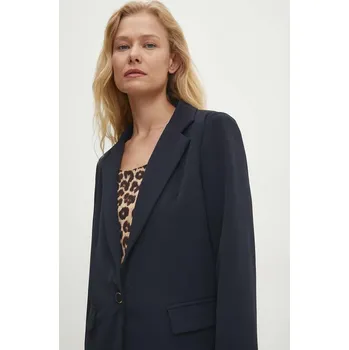 Dámské sako Sako Answear.LAB tmavomodrá barva F16033.hms 59X, vel. S