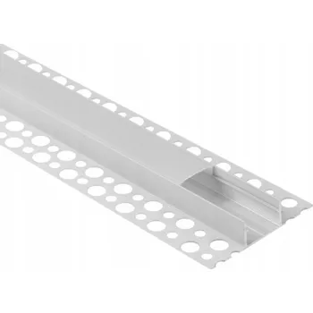 LED osvětlení Hliníkový profil Nástěnný pro LED pásky, bílý + mléčný kryt, 1m Ecolight