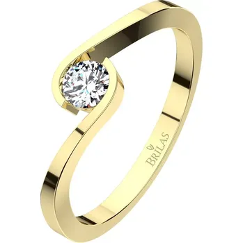 Prsten Vitas II. G Briliant (4 mm) - zásnubní prsten ze žlutého zlata