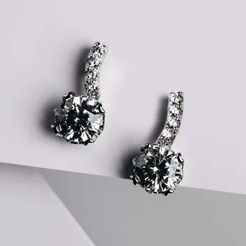 Náušnice Tea - stříbrné náušnice se zirkony