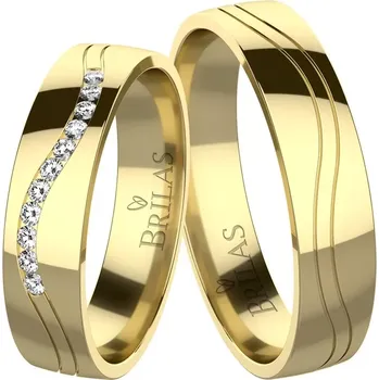 Prsten Clarissa Gold - snubní prsteny ze žlutého zlata