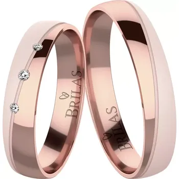 Prsten Melia Red - snubní prsteny z červeného zlata