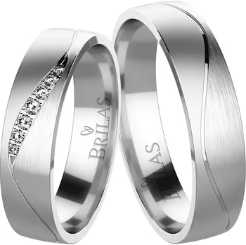 Náušnice Celestina White - jemné snubáčky z bílého zlata