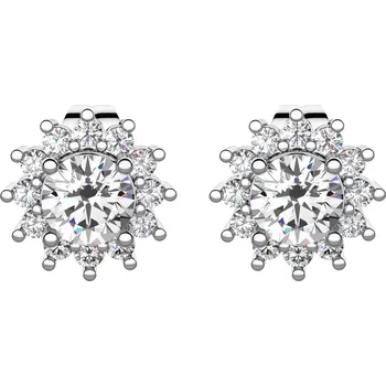 Náušnice Jolanda - stříbrné náušnice se zirkony