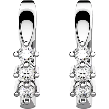 Náušnice Siera - stříbrné náušnice se zirkony