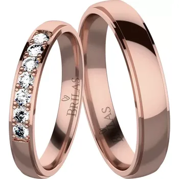 Prsten Angelika 7 Red - snubní prsteny z červeného zlata