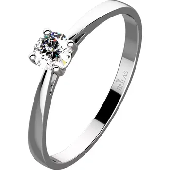 Prsten Leona W Briliant - zásnubní prsten z bílého zlata