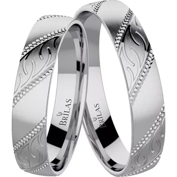 Prsten Indira White - snubní prsteny z bílého zlata