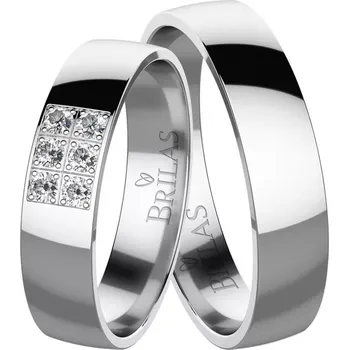 Prsten Opalia White - snubní prsteny z bílého zlata