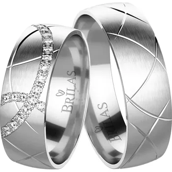 Prsten Eugenia White - snubní prsteny s kameny